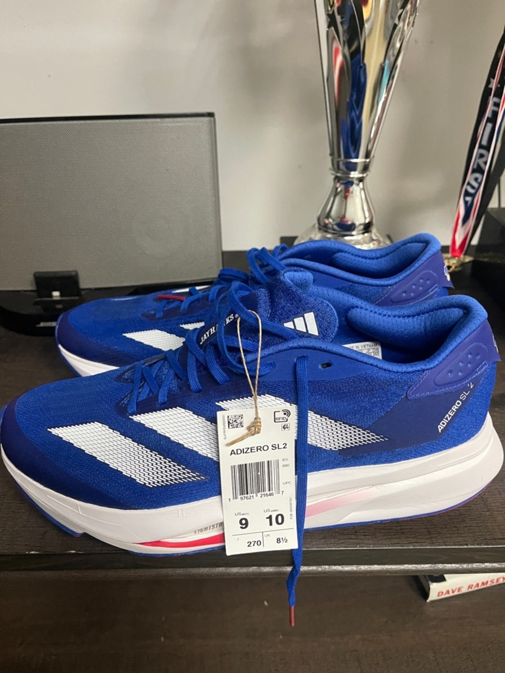 adidas Adizero SL2 Men's Running Shoes - Royal Blue & White